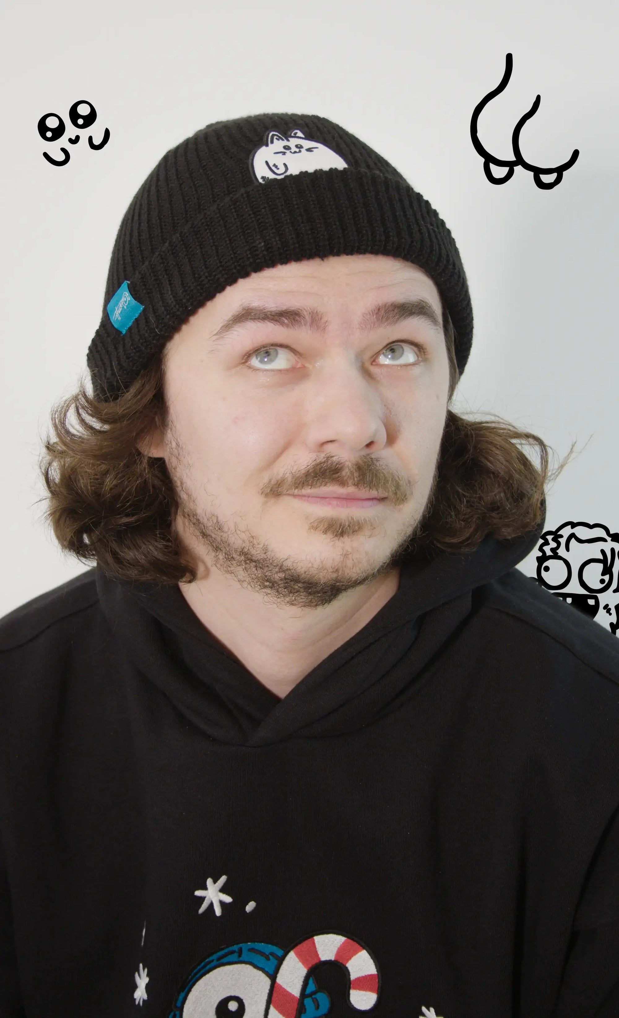 Muffin Beanie Schwarz