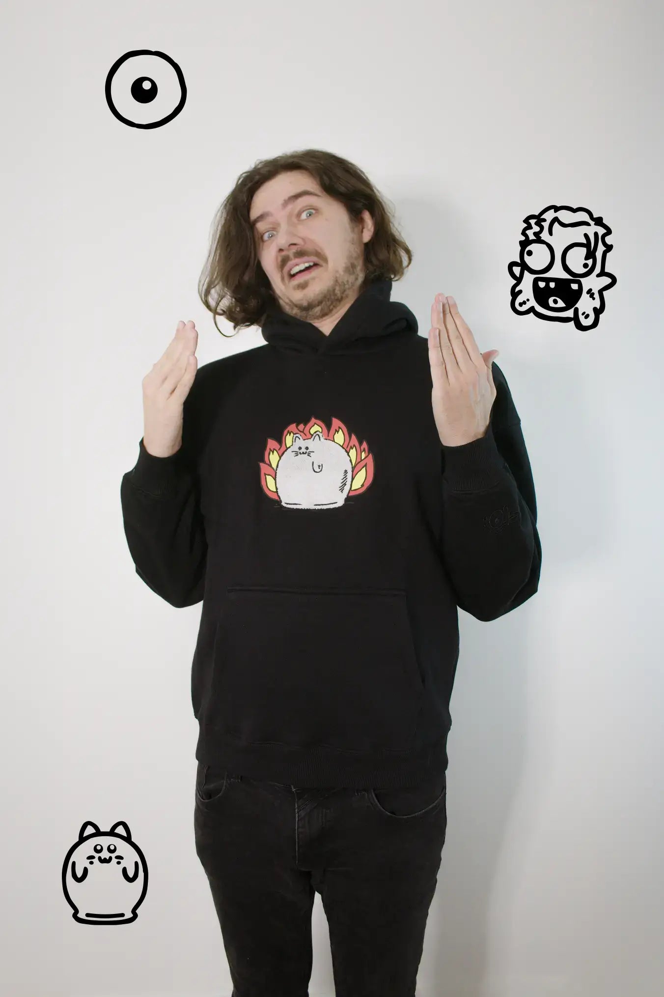 Muffin on Fire Hoodie