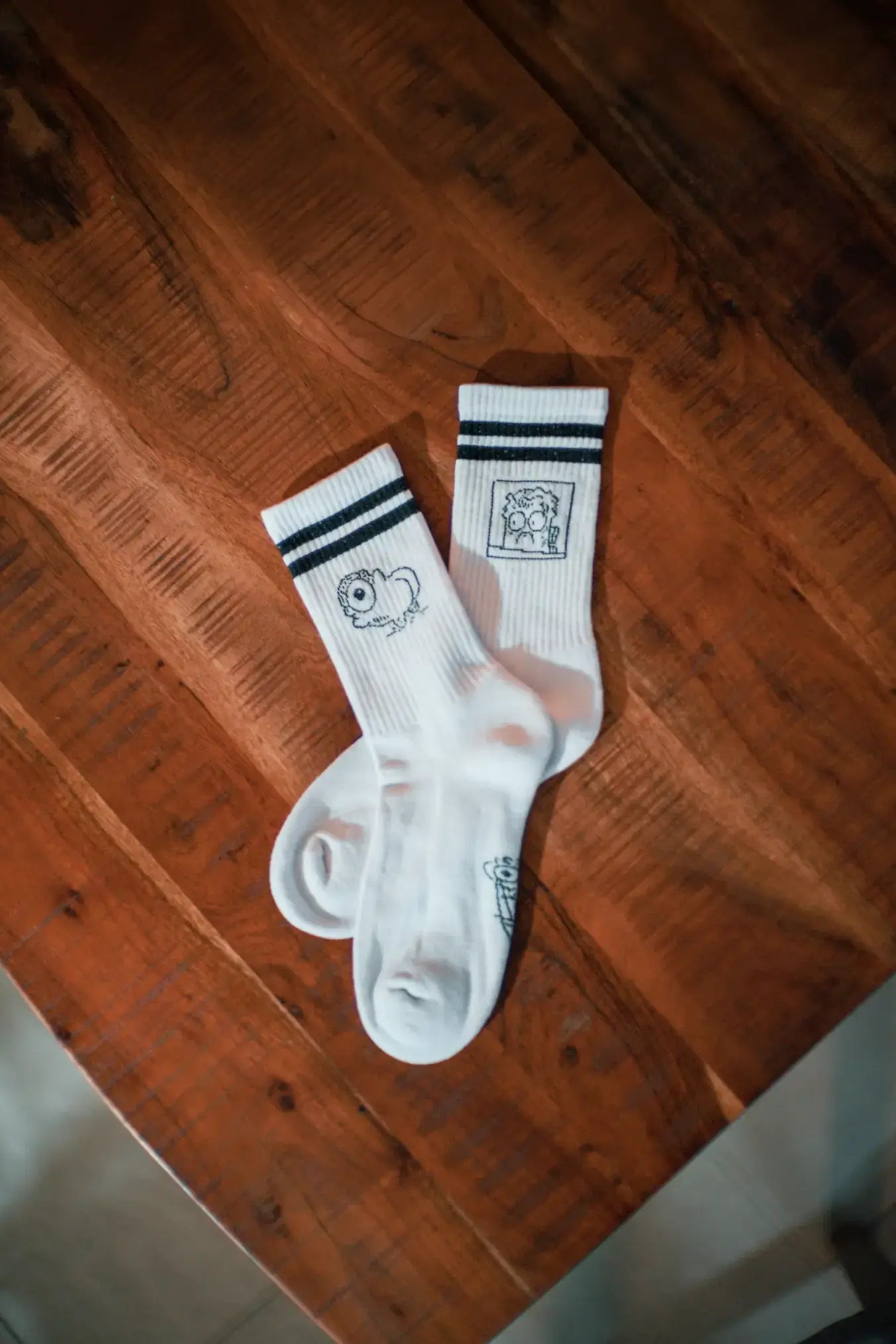 Plankton - Socken Weiß/Schwarz