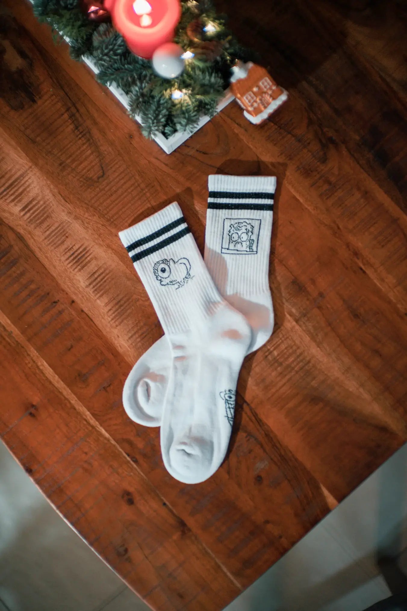 Plankton - Socken Weiß/Schwarz