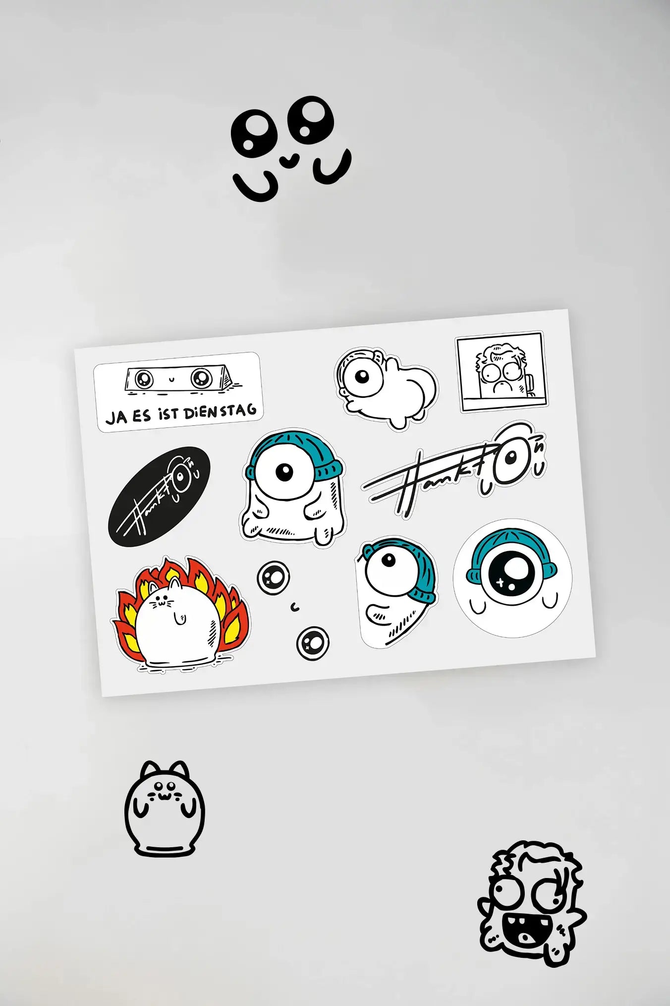 Plankton - Stickerbogen A5